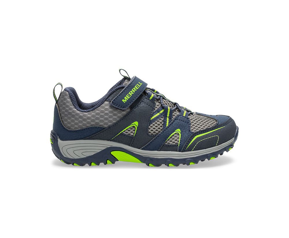 Buty Trekkingowe Merrell Dziecięce Granatowe/Zielone - Trail Chaser - 065237-ATL